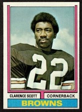 1974 Topps Clarence Scott #64 Cleveland Browns 
