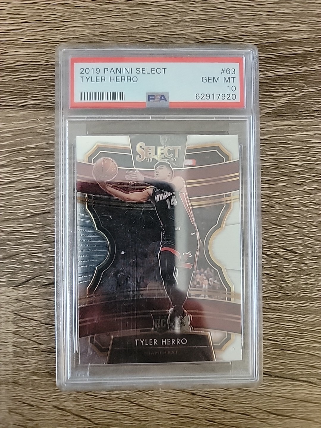 Tyler Herro 2019-20 Panini Select #63 RC PSA 10 Gem Mint Rookie Miami Heat