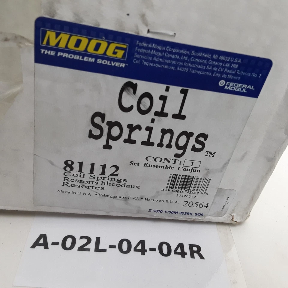 Juego de muelles helicoidales MOOG 81112 para Isuzu Oldsmobile Buick GMC Chevrolet (2002-2008) Foto 4 de 4