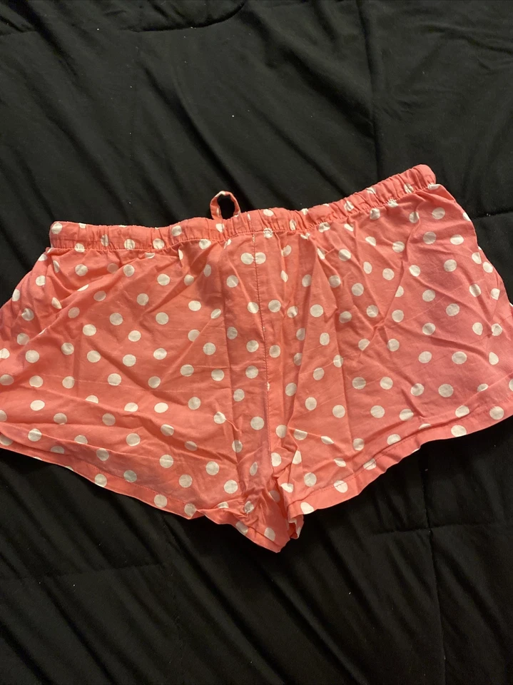 Bermuda pijama Forever 21 rosa e branca bolinhas tamanho pequeno - Imagem 4 de 4