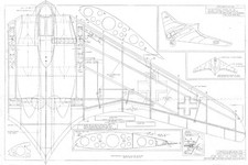 Horten HO 229 84 1/2 EDF oder Böschungsaufle...
