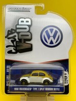VW Type 1 Split Window Brezelfenster KäFer 1950 Limitiert Greenlight In 1:64 NEU