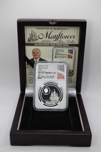 2020 Cook Islands $5 Mayflower Voyage Proof Silver Coin NGC PL70 (045PID)