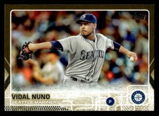 2015 Topps Update #US306 Vidal Nuno Gold #/2015 Card Seattle Mariners