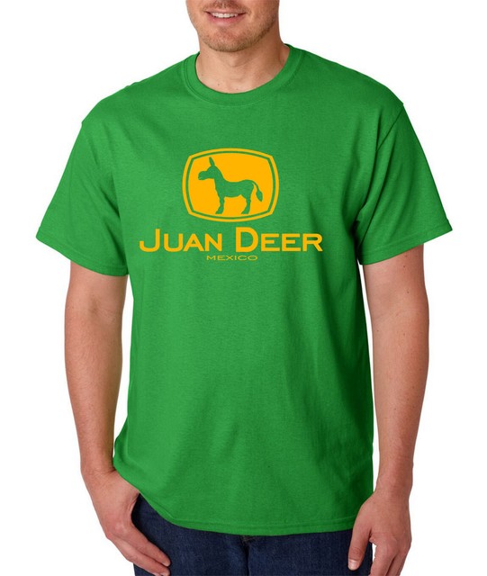 Juan Deer Mexico / Funny Tractor Company Parody TShirt Hispanic