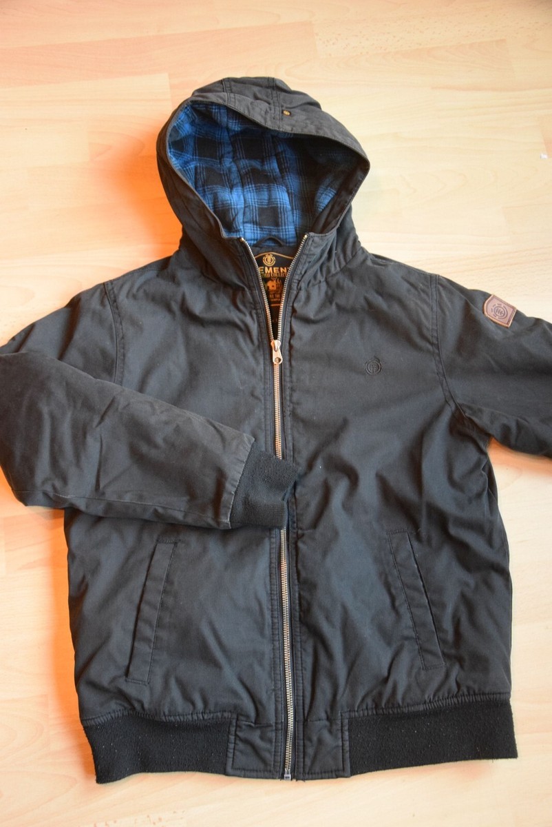 Element Jungen Jacke DULCEY Outdoor Kapuzenjacke, schwarz, 14