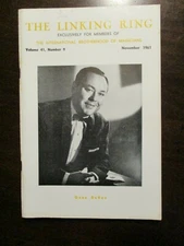 THE LINKING RING MAGAZINE NOVEMBER 1961 VOL 41 NO 9 GENE DEVOE MAGIC MAGICIAN