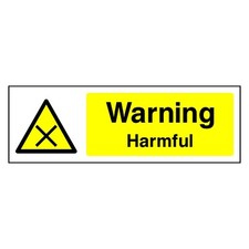 Warning Harmful Sign or Sticker | CHEM0019