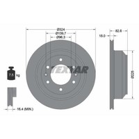 Textar 2X Bremsscheibe Hinten Ø324 Mm InnenbelüFtet FüR Hyundai H-1 Travel TQ