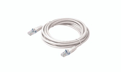 Steren 25ft Cat5e UTP Molded Patch Cord White