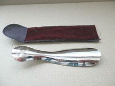 Vintage Bostonian Shoe Horn Chrome Made in U.S.A.
