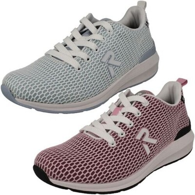 'Ladies R-EVOLUTION BY Rieker' Breathable Sporty Style Lace Up Trainers - 40103