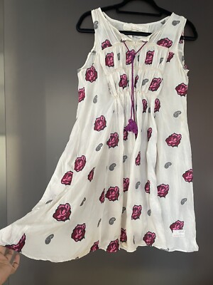 odd molly silk dress Odd Molly Patchwork Hippie Cotton Silk Dress Boho Arty Etno Festival Gypsy Romantic Retro Crochet Bandana Floral Scandinavian 2 S M (A1)