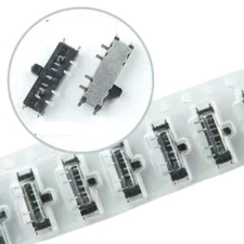 10pcs ALPS 1 Pole / 3 Position Miniature SMD Slide Switch, 4 Pin #SSSS812201 USA