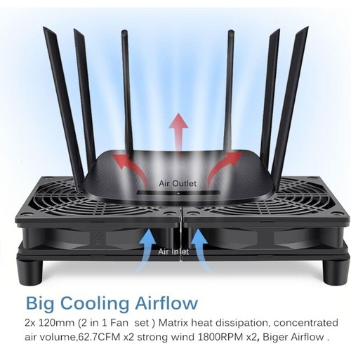 High Speed USB Fans PC Chassis Temperature Control Fan 2400RPM 2 Fans Efficient - Picture 6 of 8