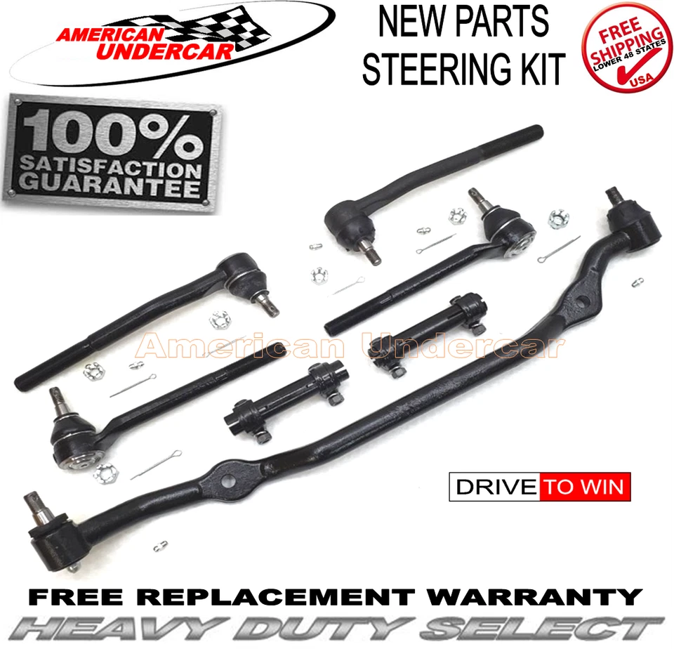 HD Center Link Tie Rod Kit for 1978 - 1987 Chevrolet Malibu Regal Monte Carlo - Image 2 of 4