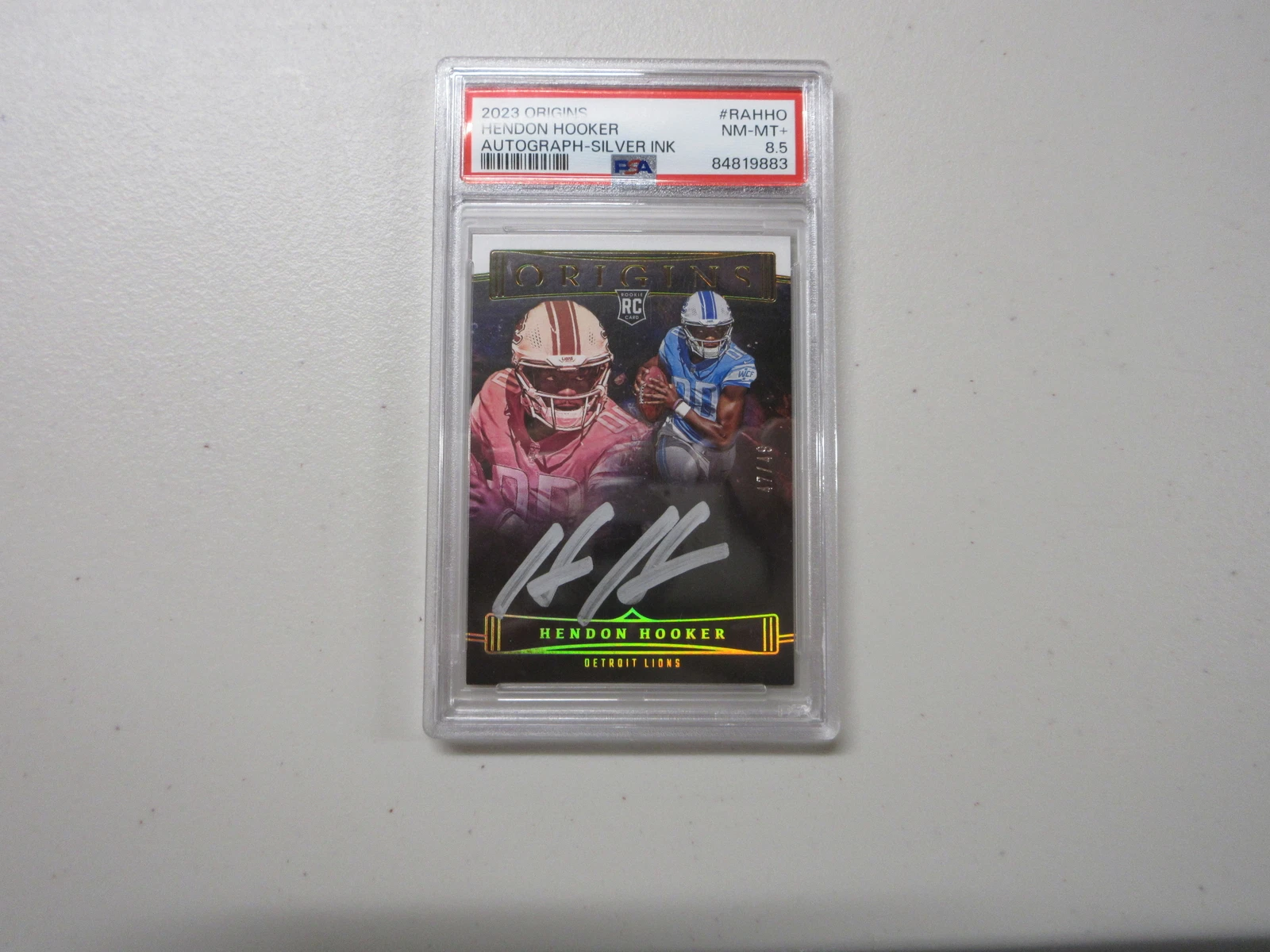 Hendon Hooker Panini Origins Origins Autographs #RAHHO Silver Ink