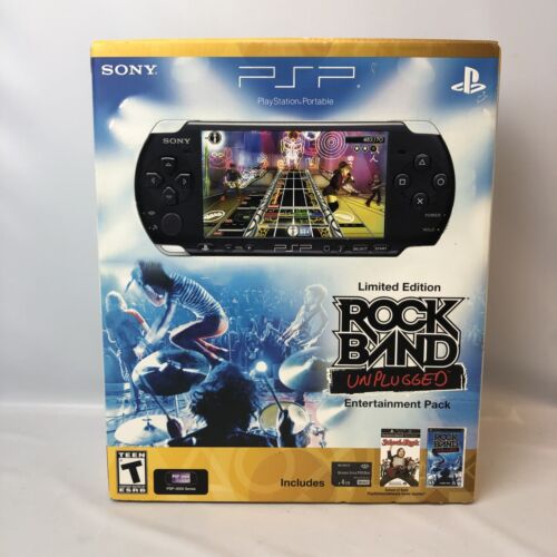 ROCK BAND EDIZIONE LIMITATA: Unplugged Entertainment Pack (Sony PSP 3001) SOLO SCATOLA - Foto 1 di 19