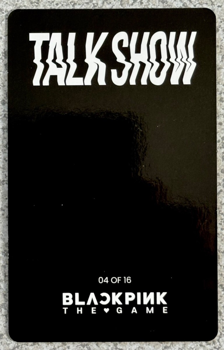 BLACKPINK the GAME BPTG TALK SHOW EDITION Official Photocard LISA