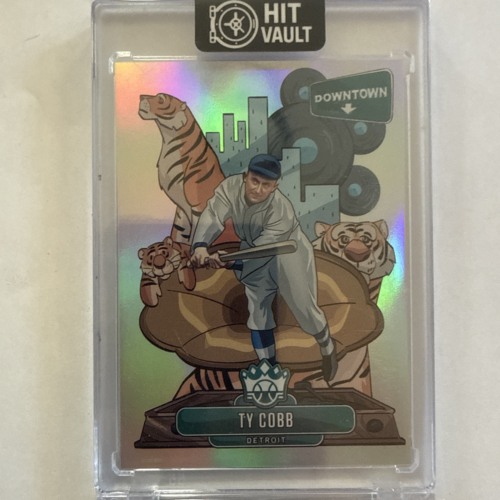 2022 Panini Diamond Kings Downtown Ty Cobb Detroit Tigers Baseball Card D14