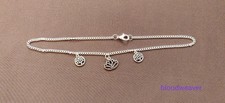 Lotus tree of life Tibetan silver charm necklace silver plated