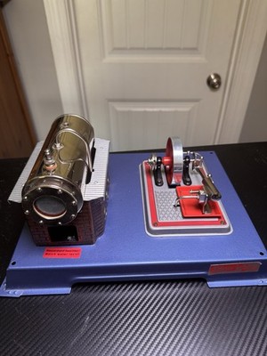 Wilesco D 12 Live Steam Metal Steam Engine Model,   NO WHISTLE !  PLEASE READ!