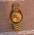Seiko 5 Automatic Vintage 80s Gold Dial Day-Date 21J 36-39mm Bracelet