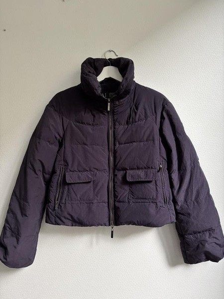 Women Armani Jeans Puffer Jacket Purple 34 / XS /