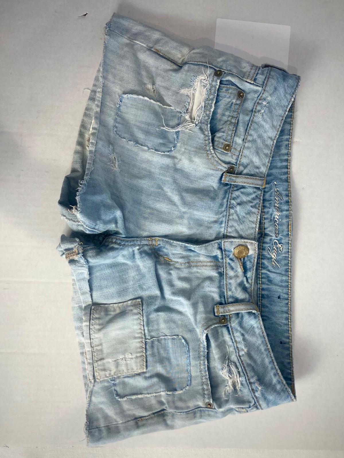 American Eagle low rise patchwork booty shorts su… - image 1