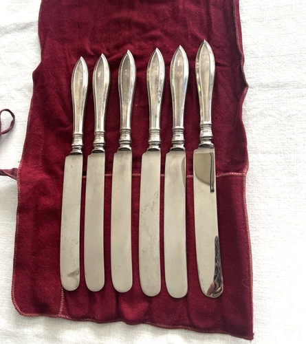 Portsmouth by Gorham Sterling Silver Knives Knife Set Of 6 Latema