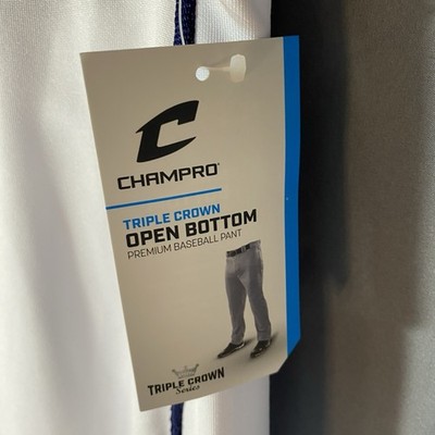 Pantalon Baseball Adulte Champro Blanc XL – Bas Ouvert – Triple Couronne – Neuf Avec Défaut