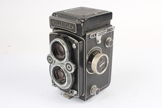 Rolleiflex T 3.5F TLR Medium Format Film Camera Working w/ Carl Zeiss 75mm 3.5