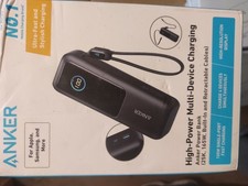 Anker Laptop Power Bank 25K, 165W, BuiltIn and Retractable Cables