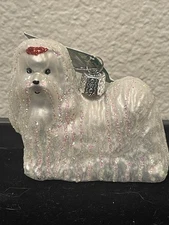 Old World Christmas Ornament-Maltese #12343