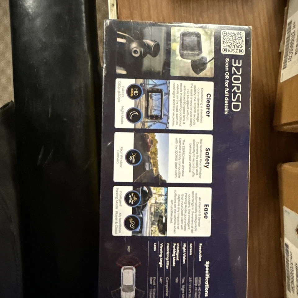 Paquete de cámara trasera Nextbase Dash Cam 320RSD Plus Foto 2 de 4