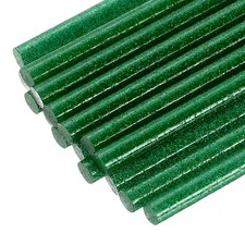 16 Pcs Mini Hot Glue Sticks, 0.28" Dia x 3.94" Long EVA Sticks, Flash Green