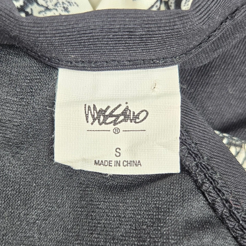 Mossimo Black Floral Swim Skirt Bottom Toile Print Swimsuit Cover Up S - Image 3 of 4