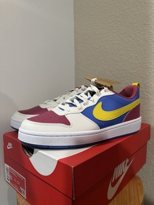 Nike Court Borough Low 2 GS Multicolor Leather Low Top Lace-Up Sneakers 6.5Y