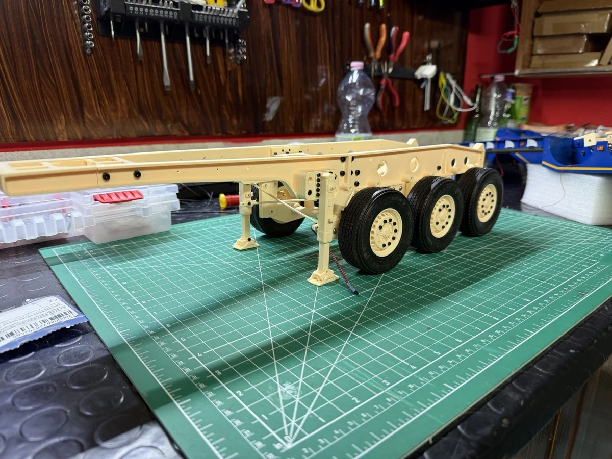 Gambe Di Supporto In Metallo Per Rimorchio Tamiya 1/14 - Per Camion E Semirimorchi RC 40 Piedi