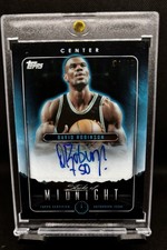 2023-24 Topps Midnight Stroke of Midnight Auto David Robinson Moonrise /25 Spurs