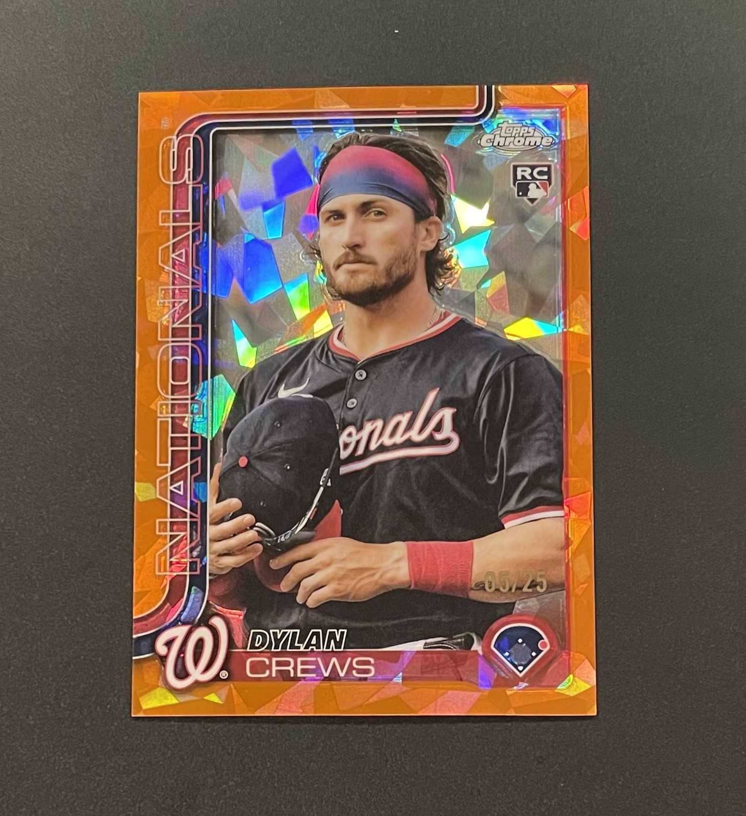 2025 Topps Chrome Sapphire Dylan Crews /25 Rookie Image Variation SP #146
