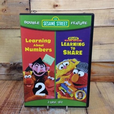 Sesame Street Learning About Numbers DVD Used Kids Educational Double Feature