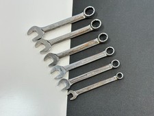  Snap-on Tools Usa 6pc Sae 38-34 Short Combination Wrench Set 12 Point