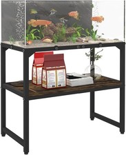 20 Gallon High Rimless Fish Tank Stand W/ Shelf for Storage Metal Aquarium Stand