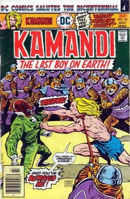 Kamandi, the Last Boy on Earth #43 FN; DC | July 1976 Bicentennial 4 - w/Bag+Boa
