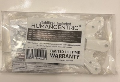 Humancentric Vesa White Mount Adapter for HP ER, ES and F-Series Monitors NEW
