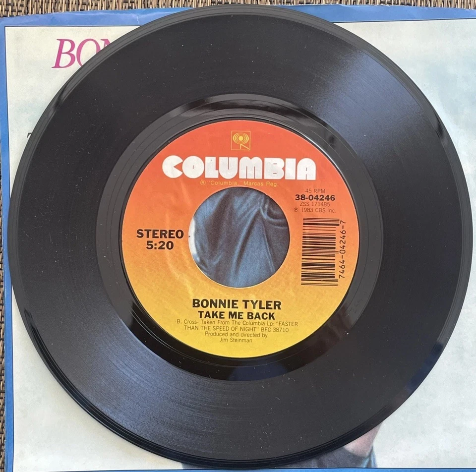 Bonnie Tyler - Take Me Back / Getting So Excited - Columbia 38-04246 - M PS Foto 3 de 4