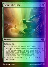 MTG Scout the City (817/1213) Marvel Super Heroes Commander NM FOIL