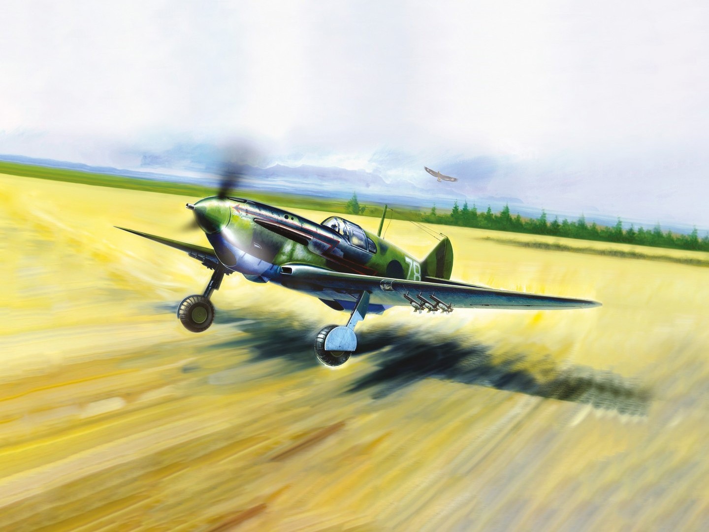 ICM 1:48 LaGG-3 Series 7-11 WWII Soviet Fighter Plane Plastic Model Kit