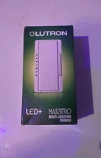 Lutron Maestro MACL-153MR-WH LED Dimmer Switch, Single/3way or Multi Location